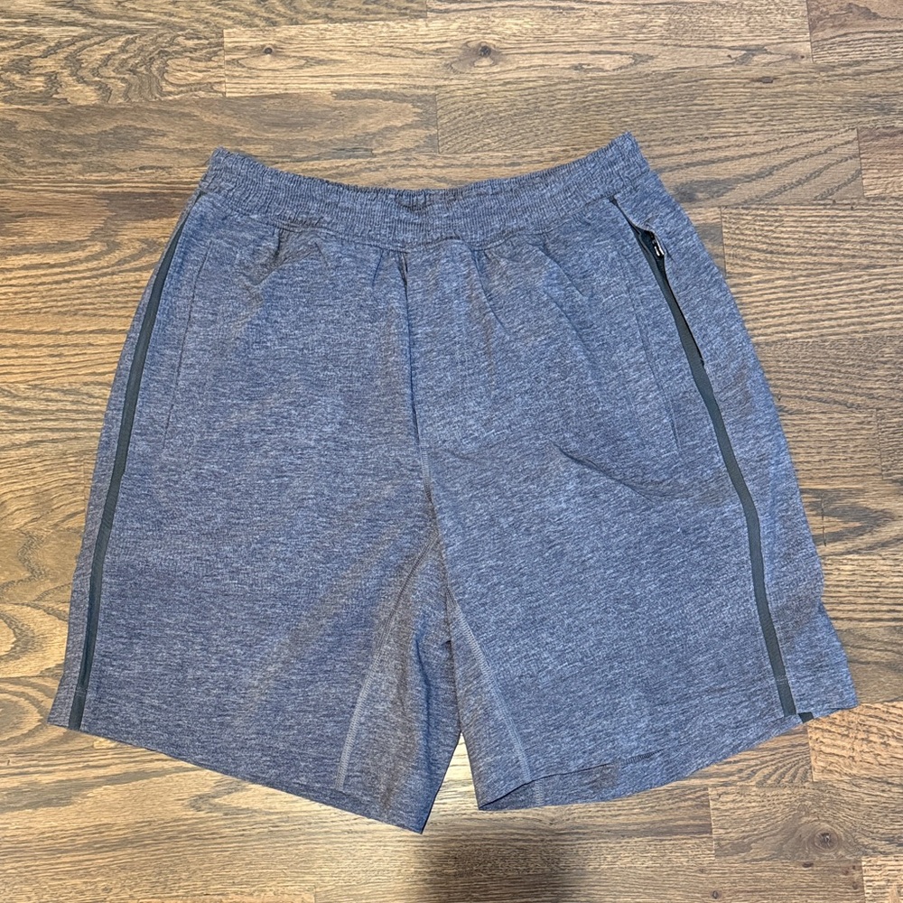 Men’s Lululemon Dark Heather Grey Pace Breaker Lined Shorts | Size L